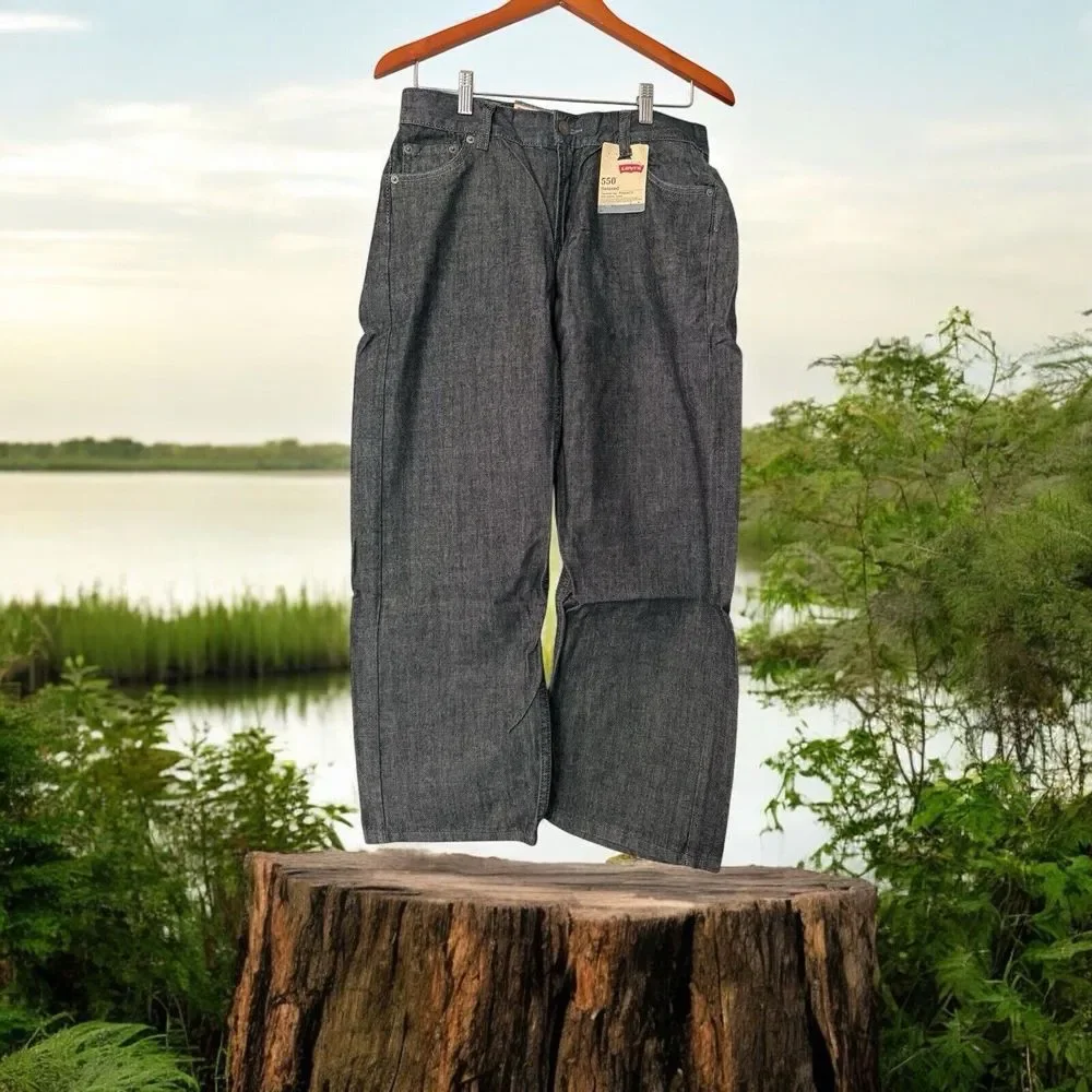 Levi's 550 Relaxed Fit Tapered‎ Leg Sits Below Waist Jeans Size 10 Husky 30 X 26